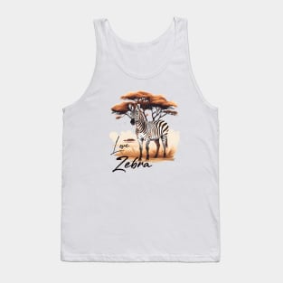 Happy Zebra Tank Top